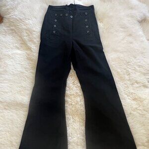 Rocker bell bottoms; Size 2; Front button panel